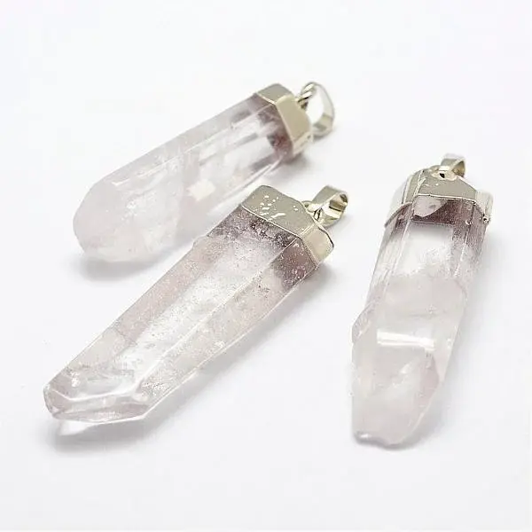 Natural Quartz Crystal Pendants