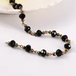 Handmade Glass Beaded Chains for Necklaces Bracelets Making