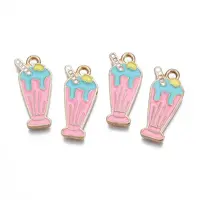 Rack Plating Alloy Enamel Pendants