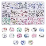 180Pcs 15 Colors Handmade Porcelain Beads