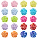 40Pcs 10 Colors UV Plating Iridescent Acrylic Beads