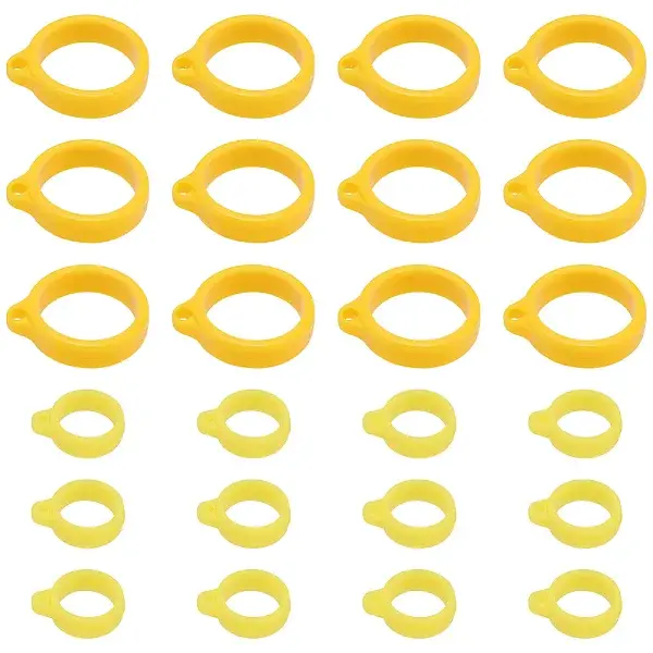 60Pcs 2 Style Silicone Pendant