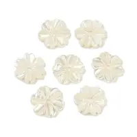 Natural Trochus Shell Flower Charms