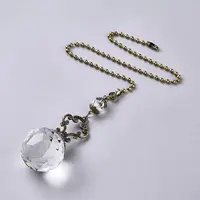 Faceted Glass Round Big Pendant Decorations
