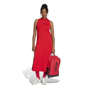 adidas Essentials 3-Stripes Long Racerback Dress XS