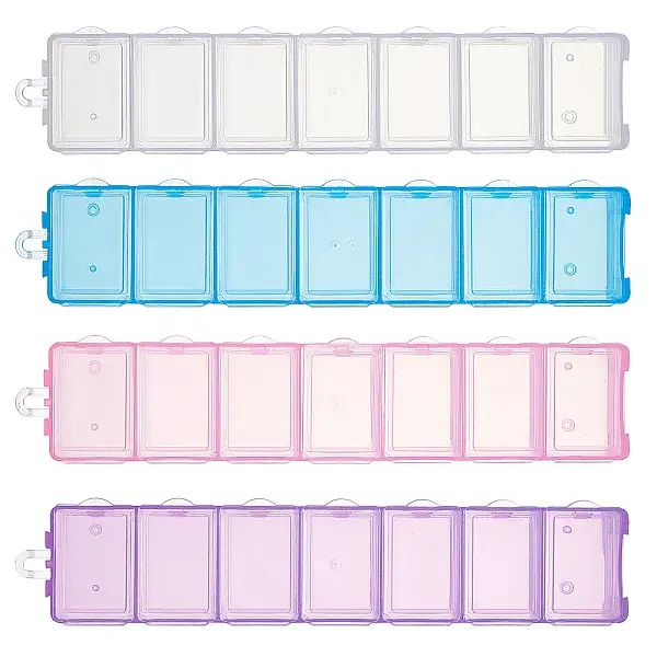 Polypropylene(PP) 7 Grid Pill Box
