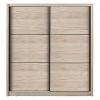 Šatní skříň s posuvnými dveřmi debby 215 - dub šedý