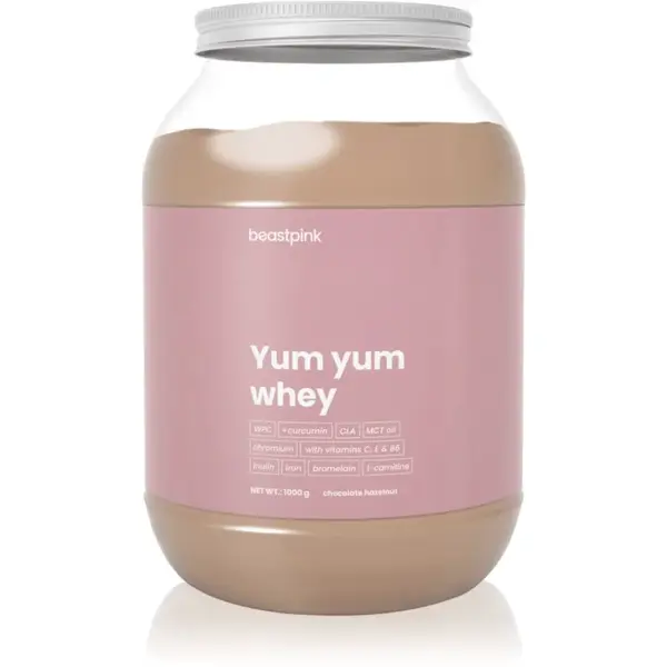 BeastPink Yum Yum Whey syrovátkový protein pro ženy příchuť Chocolate Hazelnut 1000 g