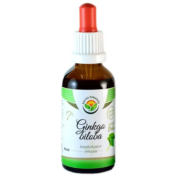 Salvia Paradise Ginkgo biloba bezalkoholová tinktura tinktura pro podporu paměti a koncentrace 50 ml