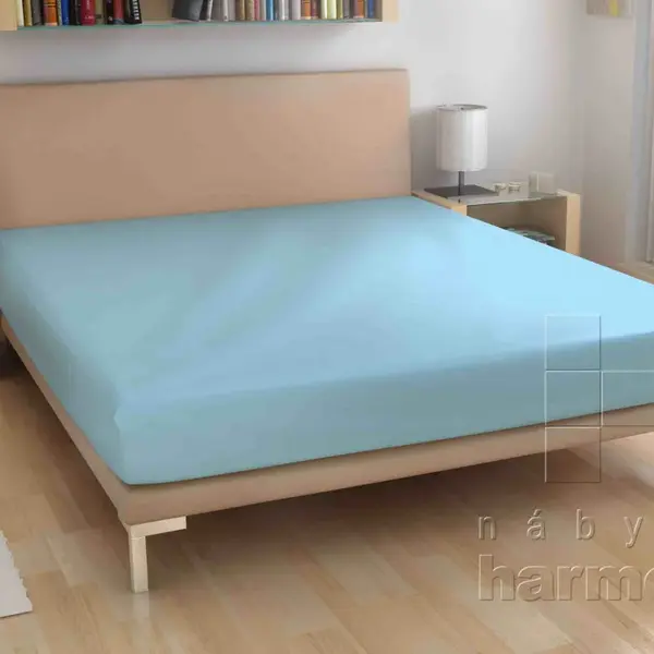 21-froté prostěradlo - světle modré - 120 x 200 cm