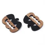 Resin & Walnut Wood Filigree Joiners