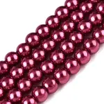 Baking Painted Glass Pearl Bead Strands