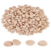 250Pcs Unfinished Natural Wood Cabochons