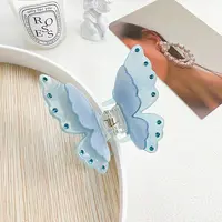 Double Layered Butterfly Acrylic Claw Hair Clips
