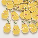 Light Gold Plated Alloy Enamel Pendants