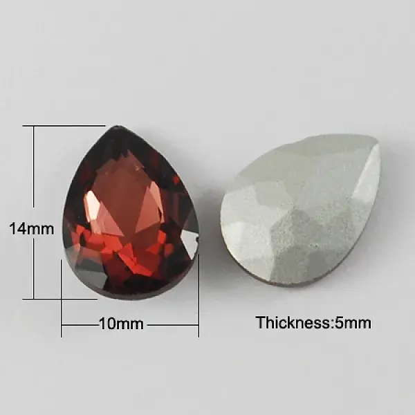 Glass Pointed Back Rhinestone