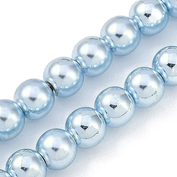 Baking Paint Electroplated Synthetic Non-magnetic Hematite Beads Strands