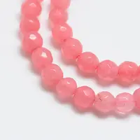 Natural White Jade Bead Strands