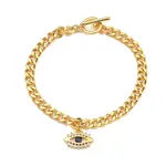 Brass Micro Pave Cubic Zirconia Bracelets for Women