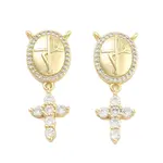 Brass Pave Cubic Zirconia Pendants