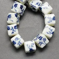Handmade Printed Porcelain Beads