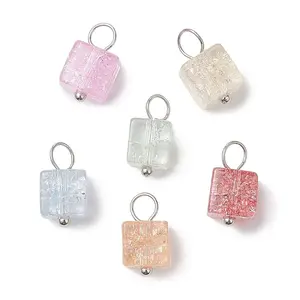 Crackle Glass Charms