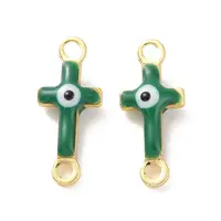 Brass Enamel Connector Charms