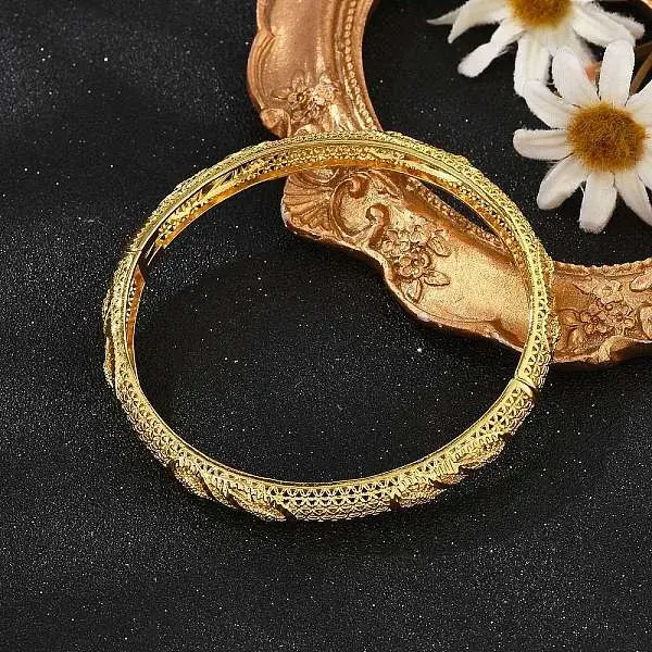 Brass Micro Pave Cubic Zirconia Hinged Bangles for Women