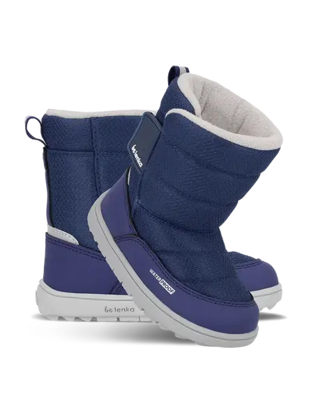 Dětské barefoot sněhule Be Lenka Ailo Preschool - Dark Blue