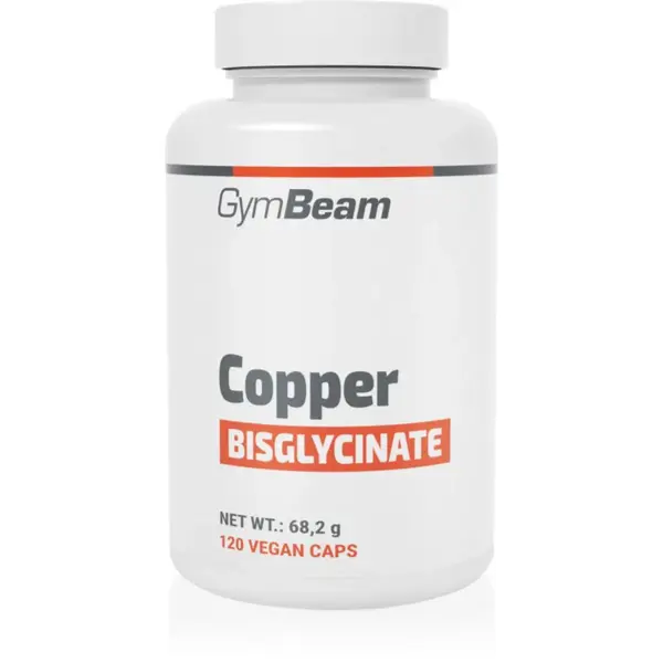 GymBeam Copper Bisglycinate kapsle pro normální funkci imunitního systému a ochranu buněk před oxidativním stresem 120 cps