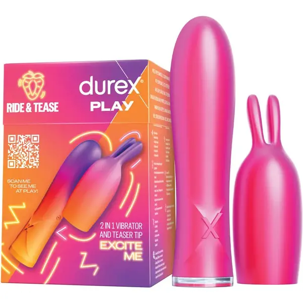 Durex Play Vibe & Tease vibrátor se stimulátorem klitorisu 1 ks