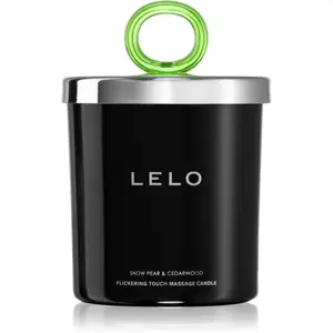 Lelo Flickering Touch Massage Candle masážní svíčka Snow Pear & Cedarwood 150 g