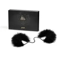 Bijoux Indiscrets Za Za Zu Feather Handcuffs péřová pouta na ruce black 1 ks