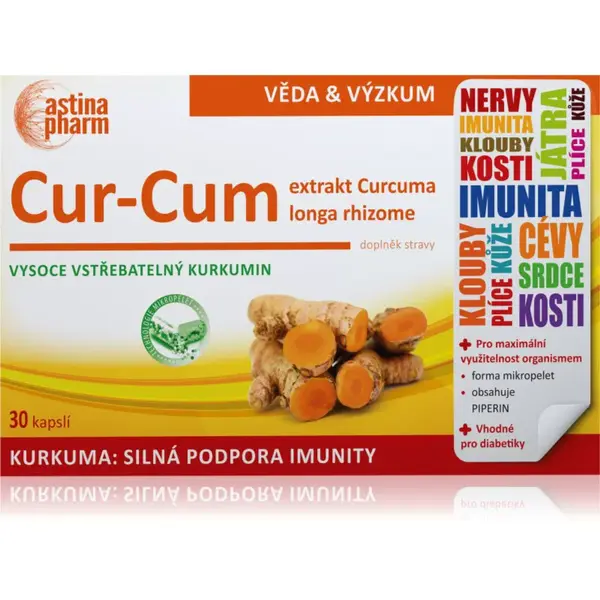 Astina Cur-Cum kapsle pro podporu imunitního systému 30 cps