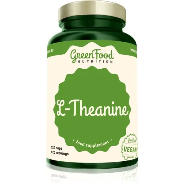 GreenFood Nutrition L-Theanine kapsuly na podporu spánku a regenerácie 118 g