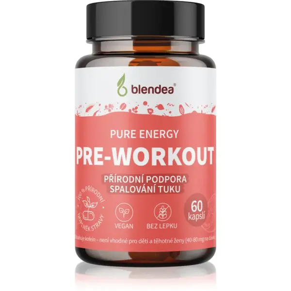 Blendea Pure Energy Pre-Workout kapsuly na kontrolu hmotnosti 60 cps