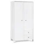 Dvoudveřová kombinovaná skříň paxton - bílá