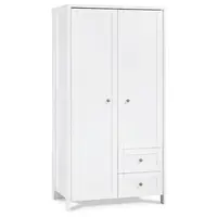 Dvoudveřová kombinovaná skříň paxton - bílá