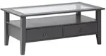 Konferenční stolek ii z masivu goult - šedá