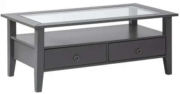 Konferenční stolek ii z masivu goult - šedá