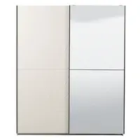 Šatní skříň s posuvnými dveřmi aubrey 220 - bílá