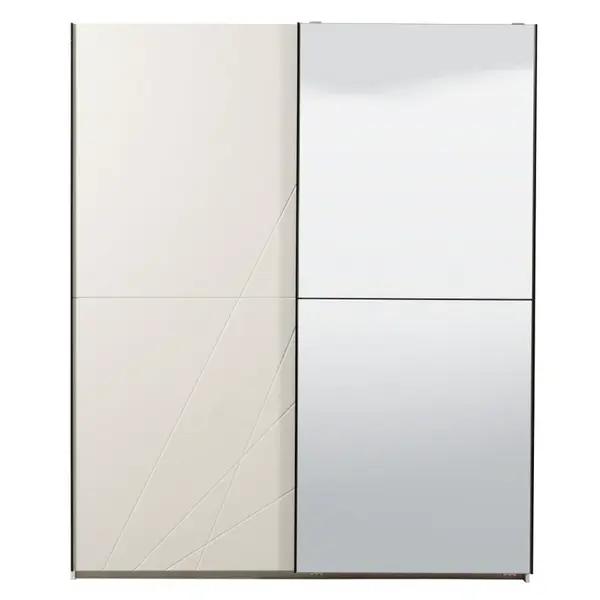 Šatní skříň s posuvnými dveřmi aubrey 220 - bílá