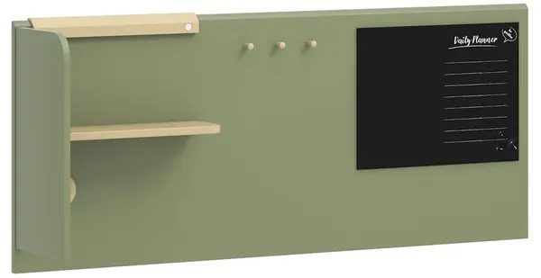 Nástavec na studentský stůl habitat - zelená/dub