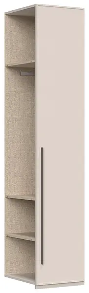 Dodatečná jednodveřová šatní skříň baptiste - béžová