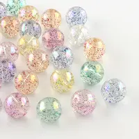 Round AB Color Transparent Acrylic Beads