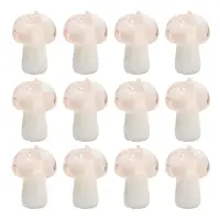 10Pcs Mushroom Handmade Lampwork Beads