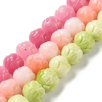 Carved Synthetic Coral Beads