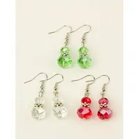 Stylish Faceted Glass Calabash Dangle Earrings