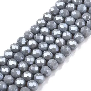 Electroplate Glass Beads Strands