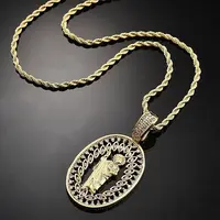 Brass Cubic Zirconia Pendant Necklaces for Women